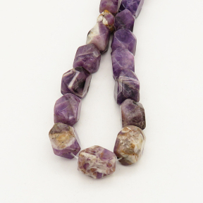 Natural Amethyst,Irregular Nuggets,Purple,10x15~11x18mm,Hole: 1mm,about 24pcs/strand,about 110 g/strand,2 strands/package,15"(38cm),XBGB00507vabjo-L001