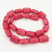 Natural 
Rhodochrosite,Cambered Cuboid,Rose Red,13x28mm,Hole: 1mm,about 22pcs/strand,about 75 g/strand,2 strands/package,15"(38cm),XBGB00513vabkb-L001