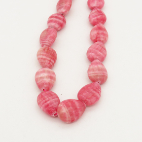 Natural 
Rhodochrosite,Drops,Rose Red,13x28mm,Hole: 1mm,about 23pcs/strand,about 60 g/strand,2 strands/package,16"(42cm),XBGB00515vabkb-L001