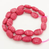 Natural 
Rhodochrosite,Oval,Rose Red,13x28mm,Hole: 1mm,about 23pcs/strand,about 65 g/strand,2 strands/package,16"(42cm),XBGB00517vabkb-L001