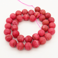 Natural 
Rhodochrosite,Round,Rose Red,12mm,Hole: 1mm,about 34pcs/strand,about 80 g/strand,2 strands/package,15"(38cm),XBGB00523vabkb-L001