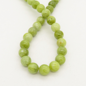 Natural Taiwan Jade,Round,Green,6mm,Hole: 0.8mm,about 63pcs/strand,about 22 g/strand,5 strands/package,15"(38cm),XBGB00590ablb-L001