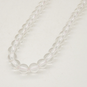 Natural White Crystal,Round,White,8mm,Hole:1mm,about 48 pcs/strand,about 36 g/strand,2 strands/package,15"(38cm),XBGB00768ahlv-L001