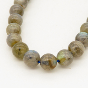 Natural Labradorite,Round,Gray,6mm,Hole:0.8mm,about 63 pcs/strand,about 15 g/strand,5 strands/package,15"(38cm),XBGB00887vabkb-L001