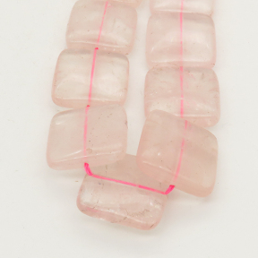 Natural Rose Quartz,Rectangle,Pink,20x6mm,Hole:1mm,about 20 pcs/strand,about 90 g/strand,2 strands/package,15"(39cm),XBGB01062vabkb-L001