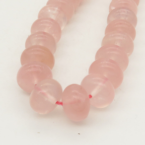 Natural Rose Quartz,Abacus beads,Pink,8x12mm,Hole:1mm,about 51 pcs/strand,about 90 g/strand,2 strands/package,16"(40cm),XBGB01067vabkb-L001
