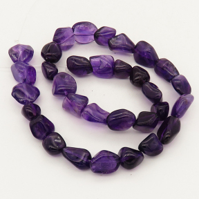 Natural Amethyst,Irregular shape,Purple,12x15mm,Hole:1mm,about 32 pcs/strand,about 50 g/strand,2 strands/package,15"(38cm),XBGB01070aivb-L001