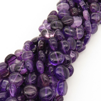Natural Amethyst,Flat Round,Purple,12x6mm,Hole:1mm,about 36 pcs/strand,about 45 g/strand,2 strands/package,15"(39cm),XBGB01085vablb-L001