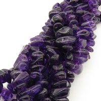 Natural Amethyst,Irregular shape,Purple,11x15~10x20mm,Hole:1mm,about 58 pcs/strand,about 95 g/strand,2 strands/package,15"(39cm),XBGB01109ahlv-L001