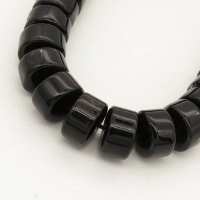 Natural Smoky Quartz,Abacus beads,Dark brown,7x11mm,Hole:1mm,about 62 pcs/strand,about 90 g/strand,2 strands/package,15"(39cm),XBGB01146vablb-L001