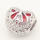 304 Stainless steel European Beads,Epoxy Resin,Enamel,Heart,Bow-knot,Red,True Color,10*11mm,Hole:4.5mm,about 3g/pc,5 pcs/package,XBE00066aajo-691