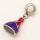304 Stainless steel European Beads,Epoxy Resin,Enamel,Skirt,Red,Purple,True Color,16*11mm,Hole:5mm,about 2g/pc,5 pcs/package,XBE00129aako-691