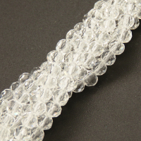 Normal Glass Beads,Round,Faceted,Dyed,White,4*4mm,Hole:0.8mm,about 878pcs/strand,about 8g/strand,10 strands/package,14",(35cm),XBG00229vaia-L004