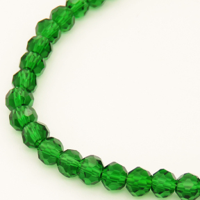 Normal Glass Beads,Round,Faceted,Dyed,Grass green,4*4mm,Hole:0.8mm,about 86pcs/strand,about 8g/strand,10 strands/package,14",(35cm),XBG00298vaia-L004