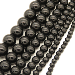 Normal Glass Beads,Round,Dyed,Black,14mm,Hole:1.5mm,about 22pcs/strand,about 85g/strand,10 strands/package,12",(32cm),XBG00317ablb-L004
