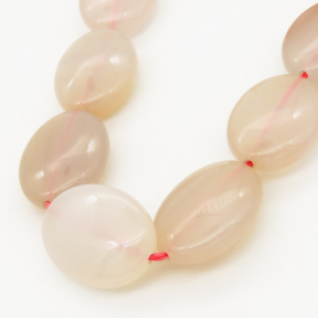 Natural Agate,Egg shape,Dyed,Beige,15*20*7mm,Hole:1mm,about 19pcs/strand,about 55g/strand,5 strands/package,15"(38cm),XBGB01668aivb-L001