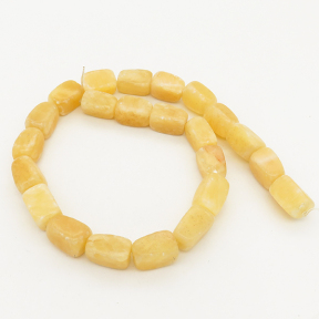 Natural Jin Huangyu,Cuboid,Yellow,12*17mm,Hole:1mm,about 23pcs/strand,about 105g/strand,5 strands/package,16"(40cm),XBGB01829bhva-L001