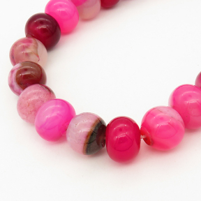 Natural Agate,Abacus beads,Dyed,Rose red,12*16mm,Hole:2mm,about 30pcs/strand,about 135g/strand,5 strands/package,15"(38cm),XBGB01838aivb-L001