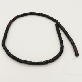 Natural Red Coral,Column,Dyed,Black,6*8mm,Hole:1mm,about 55pcs/strand,about 30g/strand,5 strands/package,17"(44cm),XBGB01919ahlv-L001