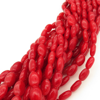 Natural Agate,Egg shape,Dyed,Wine red,8*12*5mm,Hole:0.8mm,about 33pcs/strand,about 25g/strand,5 strands/package,15"(38cm),XBGB02662vhov-L001