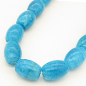 Natural Agate,Drum bead,Dyed,Sky Blue,12*15mm,Hole:1mm,about 26pcs/strand,about 92g/strand,5 strands/package,15"(38cm),XBGB02676vhov-L001