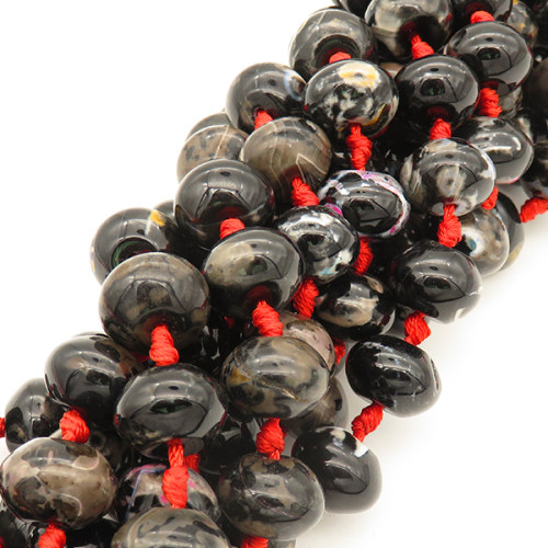 Natural Agate,Fire Agate,Abacus bead,Dyed,Brown,12*16mm,Hole:1mm,about 24pcs/strand,about 103g/strand,5 strands/package,16"(40cm),XBGB02903aivb-L001