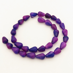 Imitation Sugilite,Drop,Dyed,Purple,8*10~8*12mm,Hole:0.8mm,about 31pcs/strand,about 29g/strand,5 strands/package,14"(35cm),XBGB02930vhmv-L001