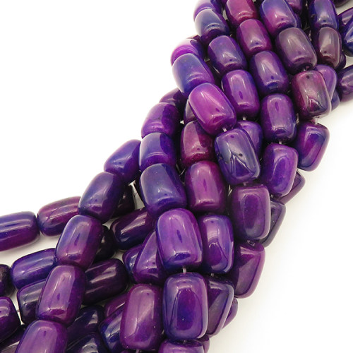 Imitation Sugilite,Drum bead,Dyed,Purple,13*18mm,Hole:0.8mm,about 21pcs/strand,about 113g/strand,5 strands/package,15"(38cm),XBGB02933biib-L001