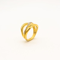 316L Stainless Steel and Zirconia Apple peel Ring,..