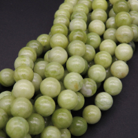 Natural Jade,Round,Dyed,Light green,8mm,Hole:1mm,about 48pcs/strand,about 36g/strand,5 strands/package,15"(38cm),XBGB03289bbov-L001