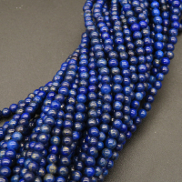 Natural Lapis Lazuli,Round,Dyed,Royal blue,3mm,Hole:0.5mm,about 125pcs/strand,about 6g/strand,5 strands/package,15"(38cm),XBGB03298vbmb-L001