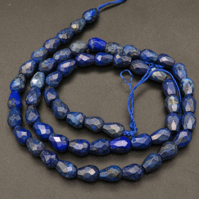Natural Lapis Lazuli,Facted Drop,Royal blue,5*7mm,Hole:0.5mm,about 56pcs/strand,about 20g/strand,5 strands/package,16"(40cm),XBGB03304ahlv-L001