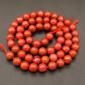 Natural Mixed Stone,Round,Dyed,Red,10mm,Hole:1mm,about 38pcs/strand,about 55g/strand,5 strands/package,15"(38cm),XBGB03345vbnb-L001