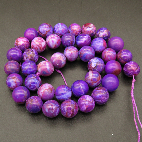 Imitation Sugilite,Round,Dyed,Purple,6mm,Hole:0.8mm,about 63pcs/strand,about 22g/strand,5 strands/package,15"(38cm),XBGB03423vbmb-L001