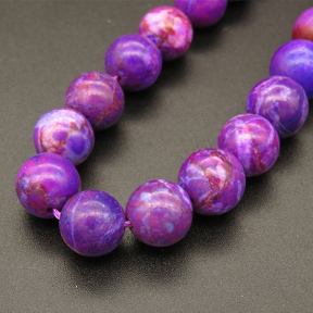 Imitation Sugilite,Round,Dyed,Purple,6mm,Hole:0.8mm,about 63pcs/strand,about 22g/strand,5 strands/package,15"(38cm),XBGB03423vbmb-L001