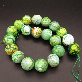 Natural Agate,Fire Agate,Round,Dyed,Grass green,20mm,Hole:1.5mm,about 19pcs/strand,about 200g/strand,5 strands/package,15"(38cm),XBGB03495aiov-L001