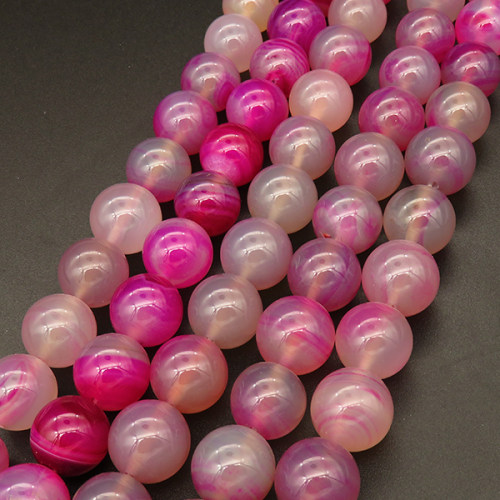 Natural Agate,Round,Dyed,Purple,14mm,Hole:1.2mm,about 27pcs/strand,about 110g/strand,5 strands/package,15"(38cm),XBGB03654vhov-L001
