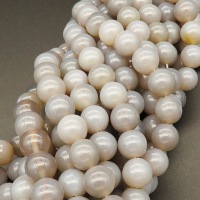 Natural Agate,Round,Dyed,Gray,4mm,Hole:0.5mm,about 90pcs/strand,about 9g/strand,5 strands/package,15"(38cm),XBGB03657ablb-L001