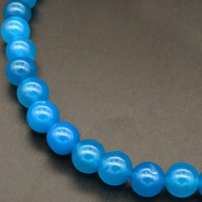 Natural Agate,Round,Dyed,Blue,4mm,Hole:0.5mm,about 90pcs/strand,about 9g/strand,5 strands/package,15"(38cm),XBGB03690ablb-L001