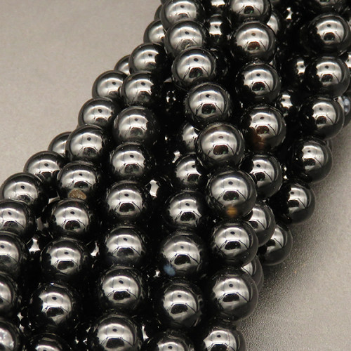 Natural Agate,Round,Dyed,Black,4mm,Hole:0.5mm,about 90pcs/strand,about 9g/strand,5 strands/package,15"(38cm),XBGB03708ablb-L001