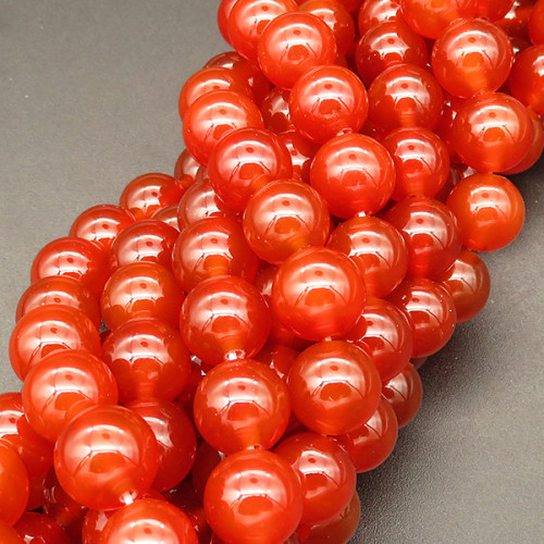 Natural Agate,Round,Dyed,Orange red,4mm,Hole:0.5mm,about 90pcs/strand,about 9g/strand,5 strands/package,15"(38cm),XBGB03723ablb-L001
