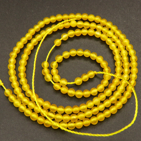 Natural Alabaster,Round,Dyed,Golden,2mm,Hole:0.4mm,about 190pcs/strand,about 3g/strand,5 strands/package,15"(38cm),XBGB03912vbmb-L001