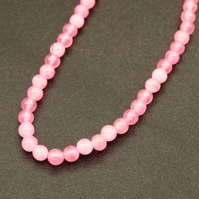 Natural Alabaster,Round,Dyed,Pink,2mm,Hole:0.4mm,about 190pcs/strand,about 3g/strand,5 strands/package,15"(38cm),XBGB03918vbmb-L001