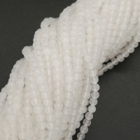 Natural Alabaster,Round,Dyed,White,2mm,Hole:0.4mm,about 190pcs/strand,about 3g/strand,5 strands/package,15"(38cm),XBGB03939vbmb-L001