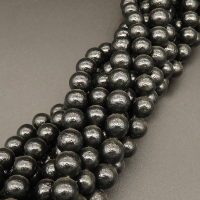 Shell Pearl Beads,Round,Frosted,Dyed,Black,8mm,Hole:1mm,about 48pcs/strsnd,about 36g/strand,5 strands/package,15"(38cm),XBSP00486bbov-L001