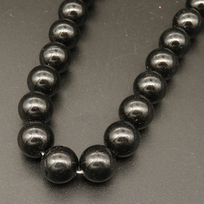 Shell Pearl Beads,Round,Dyed,Black,10mm,Hole:1mm,about 38pcs/strsnd,about 55g/strand,5 strands/package,15"(38cm),XBSP00586vbpb-L001