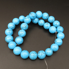 Shell Pearl Beads,Round,Dyed,Sea blue,14mm,Hole:1mm,about 27pcs/strsnd,about 110g/strand,5 strands/package,15"(38cm),XBSP00687hobb-L001