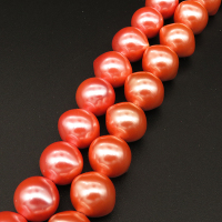 Shell Pearl Beads,Onion,Dyed,Pink,13*15mm,Hole:1mm,about 29pcs/strsnd,about 84g/strand,5 strands/package,15"(38cm),XBSP00751hobb-L001