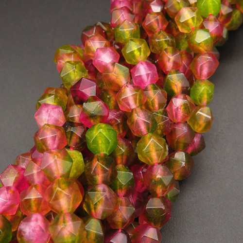 Natural Alabaster,Star Faceted,Dyed,Mixed color,8mm,Hole:1mm,about 48pcs/strand,about 25g/strand,5 strands/package,15"(38cm),XBGB04164bhva-L001