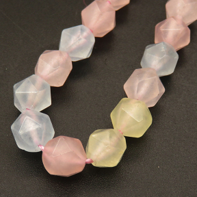 Natural Alabaster,Star Faceted,Dyed,Mixed color,8mm,Hole:1mm,about 48pcs/strand,about 25g/strand,5 strands/package,15"(38cm),XBGB04167bhva-L001
